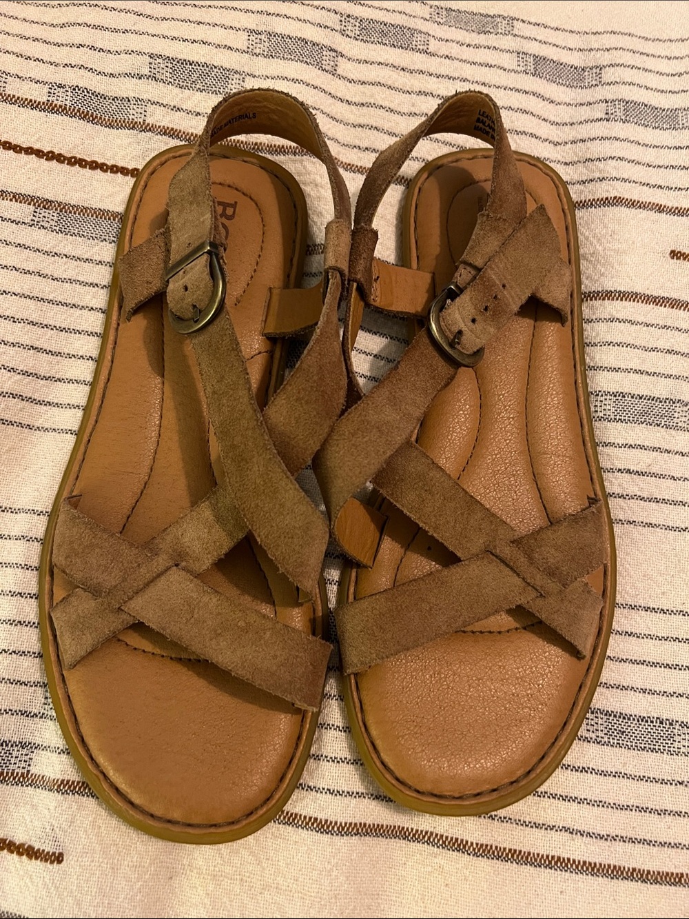 Born Ruben Sandals taupe women’s 7